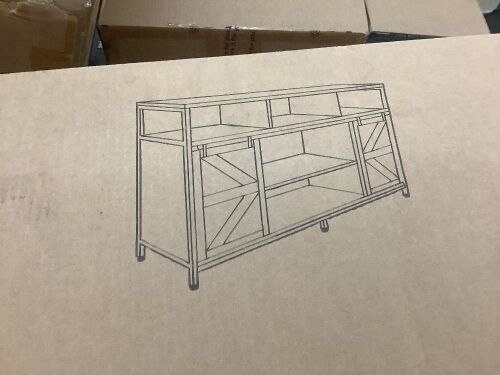TV Cabinet - 1 Cracked Piece - Lot 836