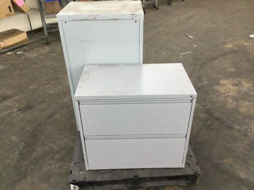2 Drawer File Cabinet & Wall Cabinet  - Lot 403