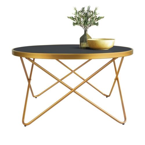 Kithkasa Round Glass Coffee Table - Lot 209