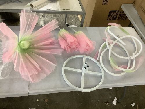 Giant Artificial Flowers with Stand  - Lot 708
