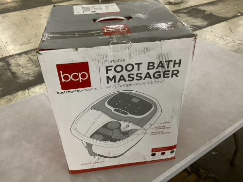 Automatic Heated Shiatsu Massage Foot Bath Spa w/ Pumice Stone      - Lot 483