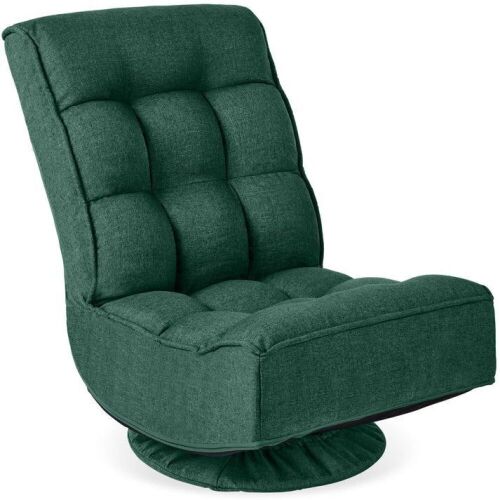 Folding Floor Gaming Chair w/ 360-Degree Swivel, 4 Adjustable Positions - Lot 108