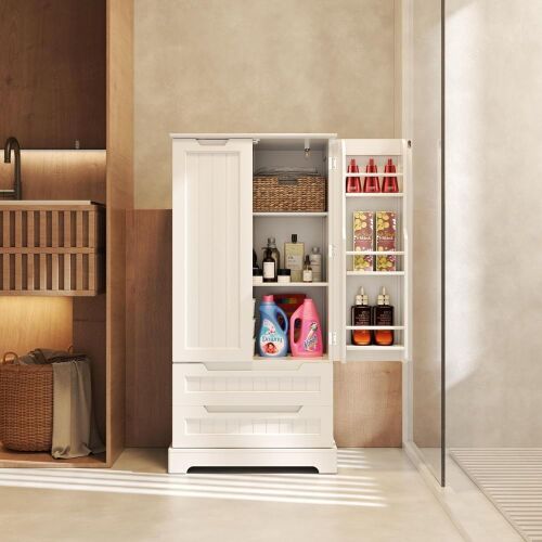 47" Pantry Storage Cabinet with Drawers  - Lot 64
