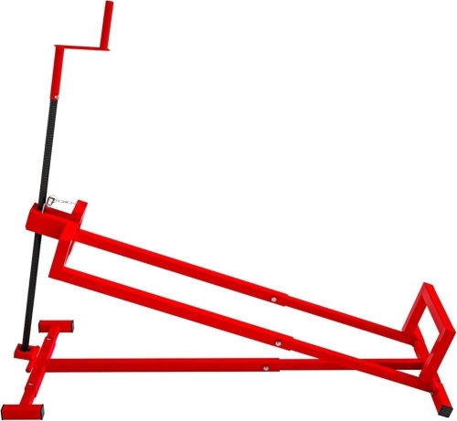 Riding Lawn Mower Lift Jack with 880 Lbs Weight Capacity Telescopic Maintenance Jack for Lawn mowers and Garden Tractors,Red - Lot 4664