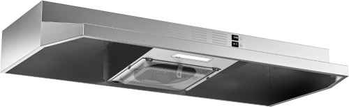 FIREGAS Range Hood 36 inch Under Cabinet, Ducted/Ductless Convertible Kitchen Hood, Stainless Steel Vent Hood with LED Light,2 Speed Exhaust Fan, Silver - Lot 4672