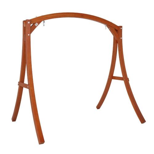 VINGLI Outdoor Patio Porch Wooden Swing Frame Heavy Duty 660Ibs - Lot 123