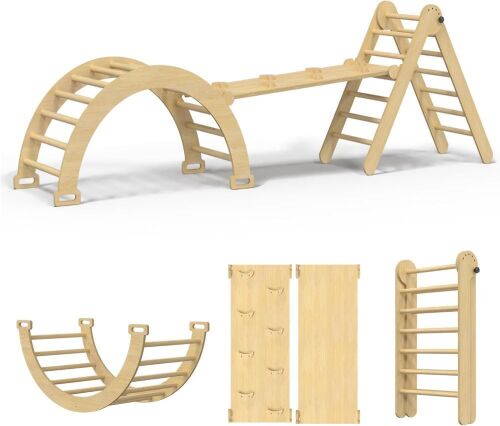 5 in 1 Pikler Triangle Climbing Set - Lot 135