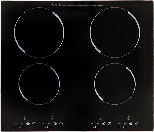 24 Inch 4 Burner Electric Ceramic Cooktop with Timing Function, Child Lock, 110V 3800W - Lot 180