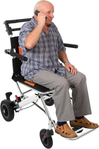 Portable Folding Transfer Lift Wheelchair - Lot 184