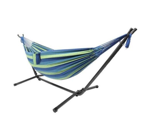 9 ft. 2-Person Hammock with Metal Heavy Duty Stand - Lot 191