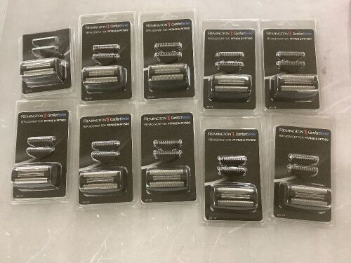 Lot of (10) Remington ComfortSeries Replacement Blades & (1) PureSilk Wet/Dry Foil Shaver  - Lot 290
