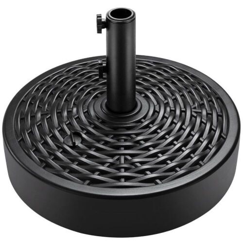 Plastic Patio Umbrella Base Pole Holder Accessory w/ Adjustable Knob - Lot 325