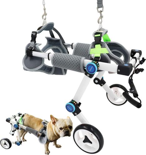 Adjustable Pet Wheelchair for Back Legs, XSLW - Lot 398