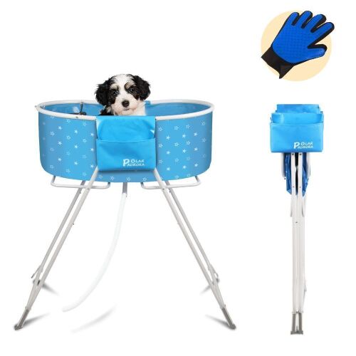 Folding Pet Tub with Stand - Lot 400