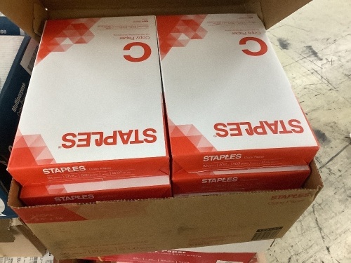 Staples 8.5" x 14" Copy Paper 20 lbs. 92 Brightness 5000 Sheets  - Lot 411