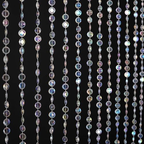 Iridescent Crystal Beaded Curtain  - Lot 422