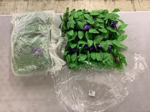 Artificial Trellis Leaf Flower Garden Screening Fence - Lot 428