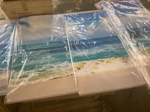 4 Panel Canvas Wall Art  - Lot 484