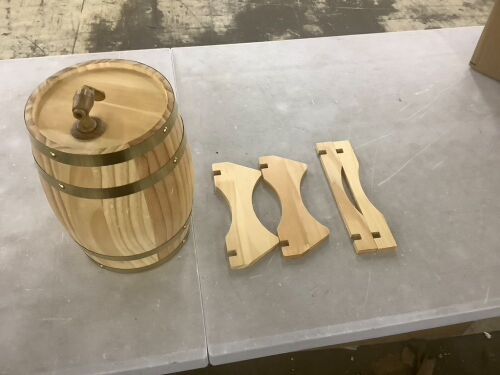 Wooden Wine Barrel Keg - Lot 845