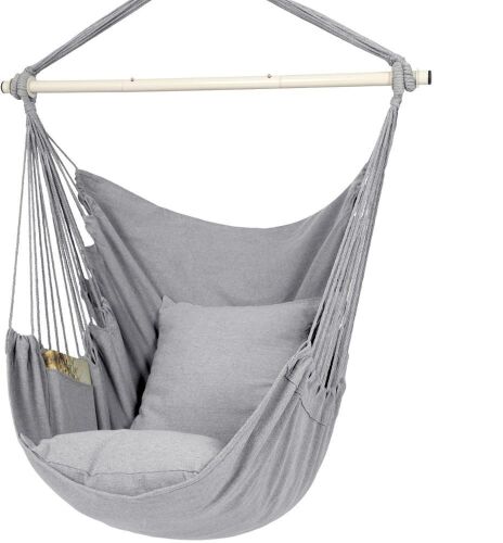 Y- Stop Hammock Chair Hanging Rope Swing - Lot 586