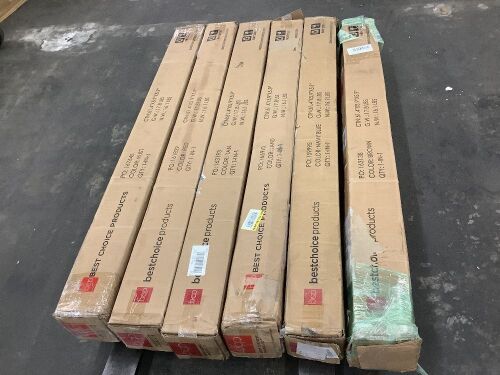 Lot of (6) 10' Solar LED Patio Umbrellas - Uninspected - Lot 383