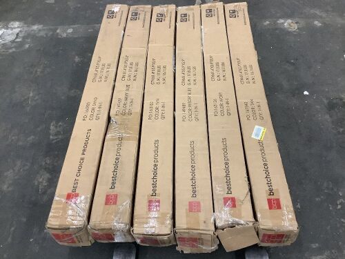 Lot of (6) 10' Solar LED Patio Umbrellas - Uninspected - Lot 788