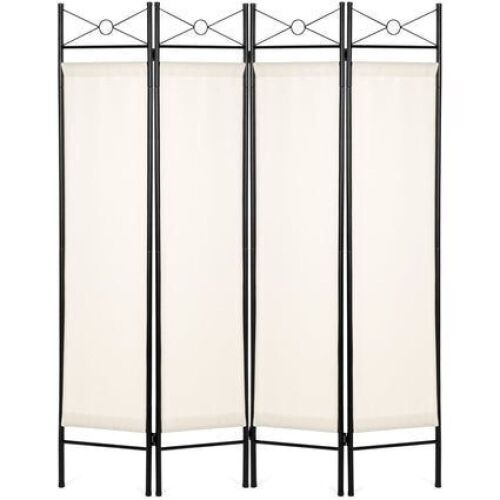 4-Panel Folding Privacy Screen Room Divider Decoration Accent, 6ft - Lot 203