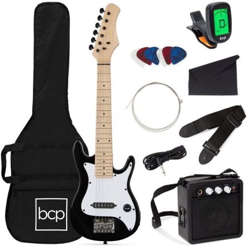 Kids Electric Guitar Beginner Starter Kit w/ 5W Amplifier - 30 in - Lot 787
