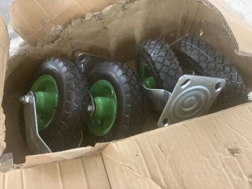 Lot of (2) 4 Piece Large Caster Wheels - Lot 363