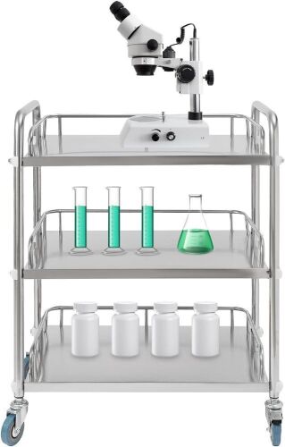3 Tier Stainless Steel Rolling Cart - Lot 254