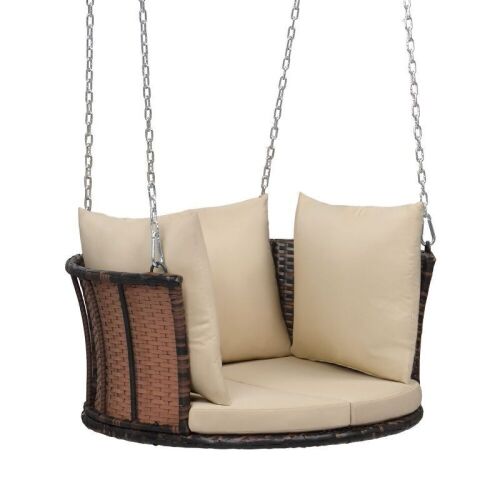  2.5' Round Outdoor Wicker Swing Chair - Lot 175