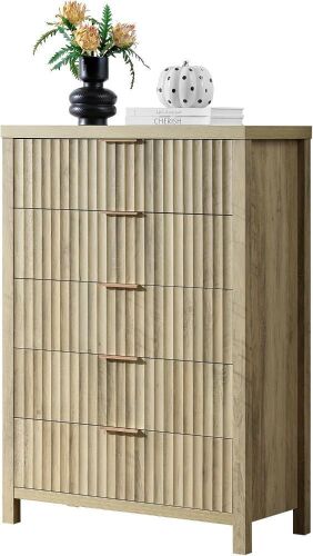 44" Tall Modern 5 Drawer Dresser - Lot 23
