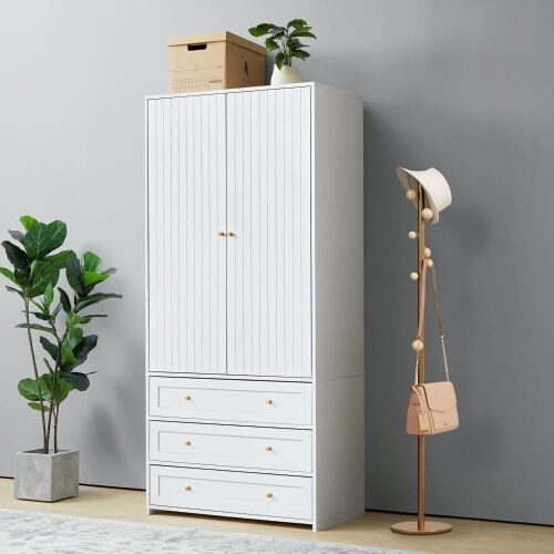 2 Door Armoire with 3 Drawers  - Lot 26