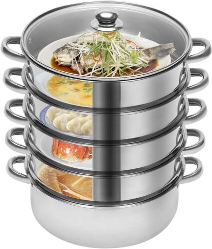 5 Tier Stainless Steel Steamer Pot  - Lot 515