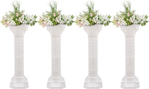 34.6" Hollow Pattern Column, 4 pc - Lot 619