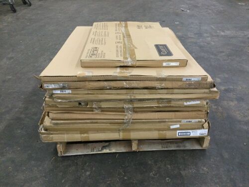 Pallet of White & Cork Boards, 11pc  - Lot 334