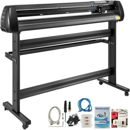 Vinyl Cutter Plotter Cutting 53" Sign Maker 3 Blades Sticker Print Making Kit  - Lot 50