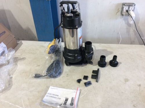 Heavy Duty Submersible Sewage Pump 3/4HP 110V 5020 GPH - Lot 105