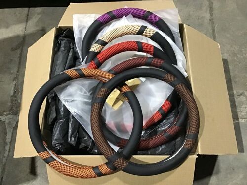 Case of (26) Steering Wheel Covers, Assorted Styles/Sizes  - Lot 170