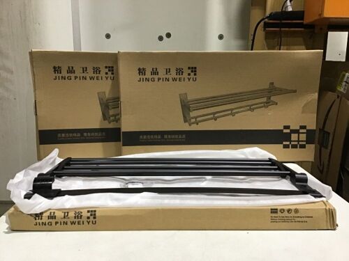 Lot of (3) Wall Mounted Metal Folding Shelves - Lot 293