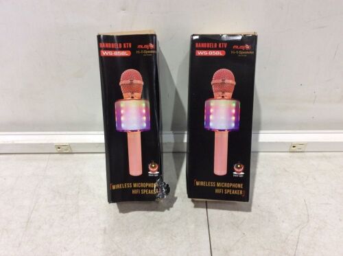 Lot of (2) Handheld KTV Wireless Microphone Hi-fi Speaker  - Lot 366