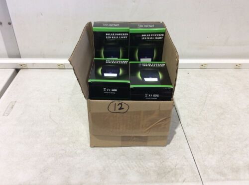 Lot of (12) Solar Powered LED Wall Lights  - Lot 390