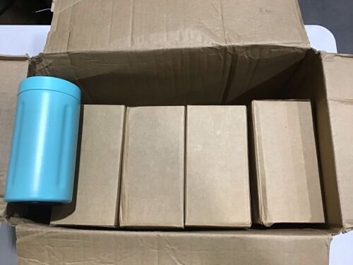 Case of (12) Sangyn Double Walled Stainless Steel Slim Can Coozie for 12 oz Cans, Mint - Lot 428