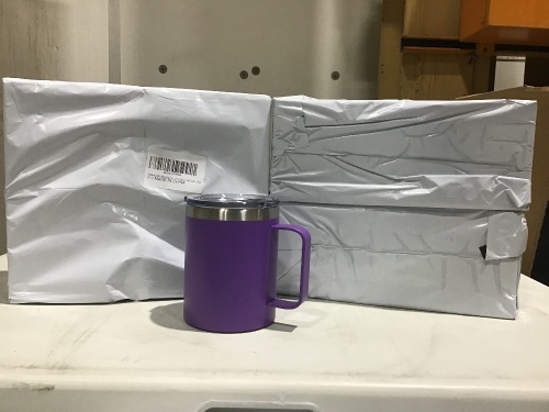 Lot of (3) 4 Pack Stainless Steel Coffee Mugs - Lot 438