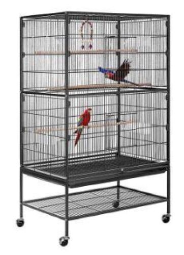 VIVOHOME 53" Large Bird Feeder Cage With Rolling Stand - Lot 512