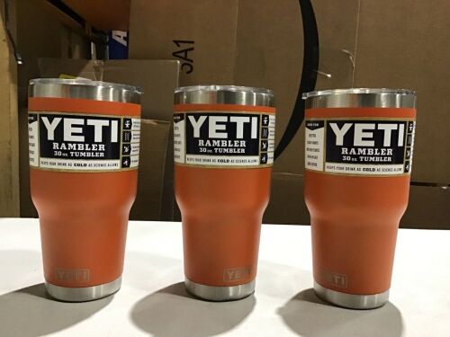 Lot of (3) YETI Rambler 30 oz Tumblers, Dented Bottoms - Lot 560