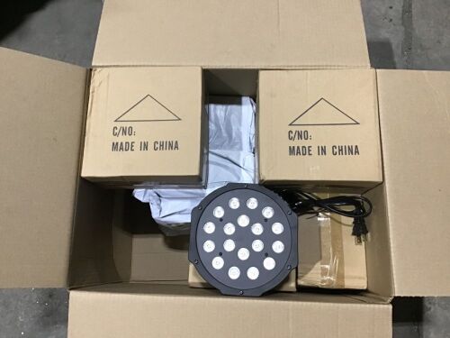 Case of (7) LED RGB Stage Lights  - Lot 573