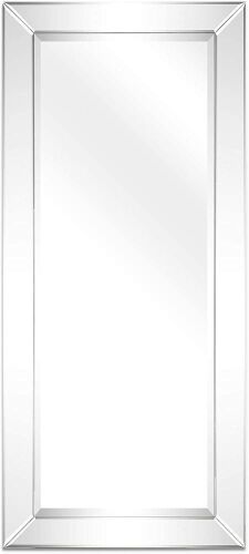 Empire Art Direct Rectangular Solid Wood Frame 1"-Beveled Center Mirror,  24" x 54" - Lot 617