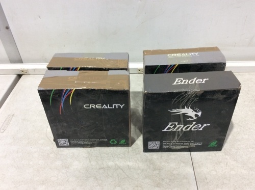 Lot of (4) Creality Ender 3D Printer PLA Filament, Multiple Colors  - Lot 691