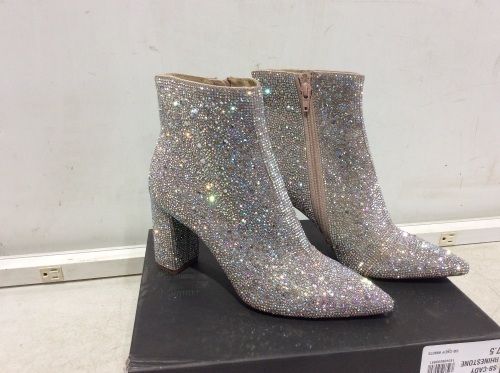 Betsey Johnson Cady Evening Rhinestone Booties, Size 7.5   - Lot 760